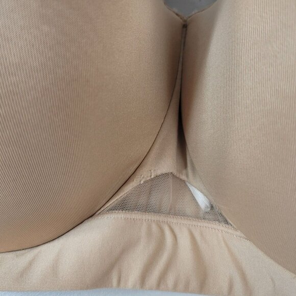 Cacique Comfort Bliss Lightly Lined Max Coverage Bra Tan 38F Underwire Wide Adj - Picture 12 of 14